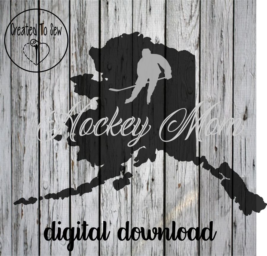 Alaska Hockey Mom SVG