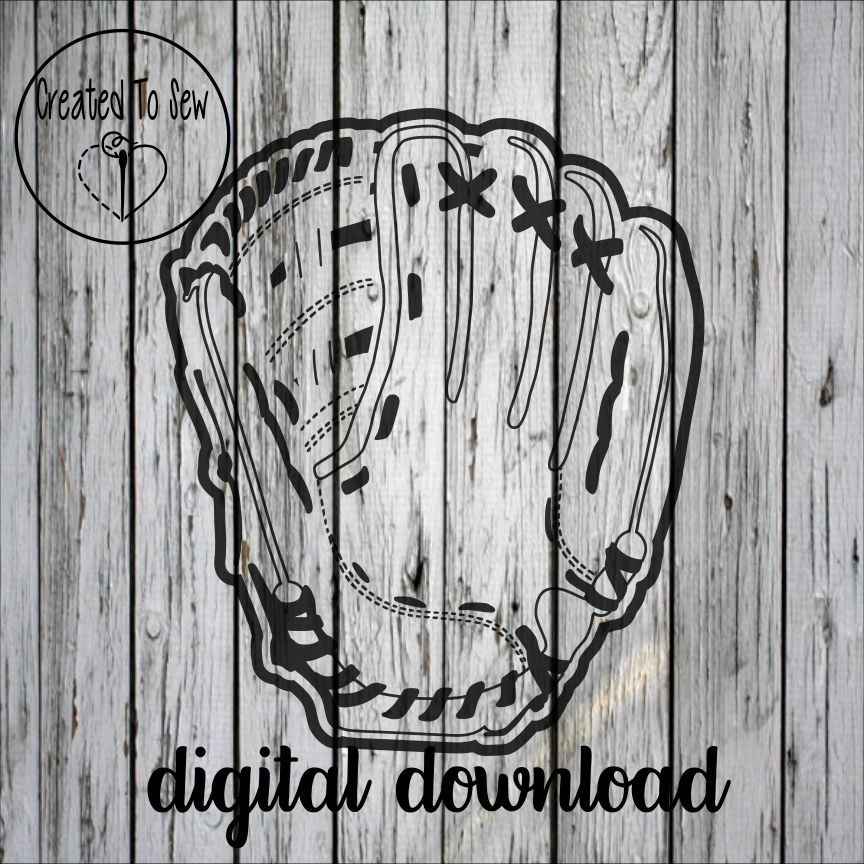 Baseball Glove SVG File