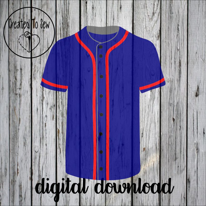 Baseball Jersey Set SVG Files