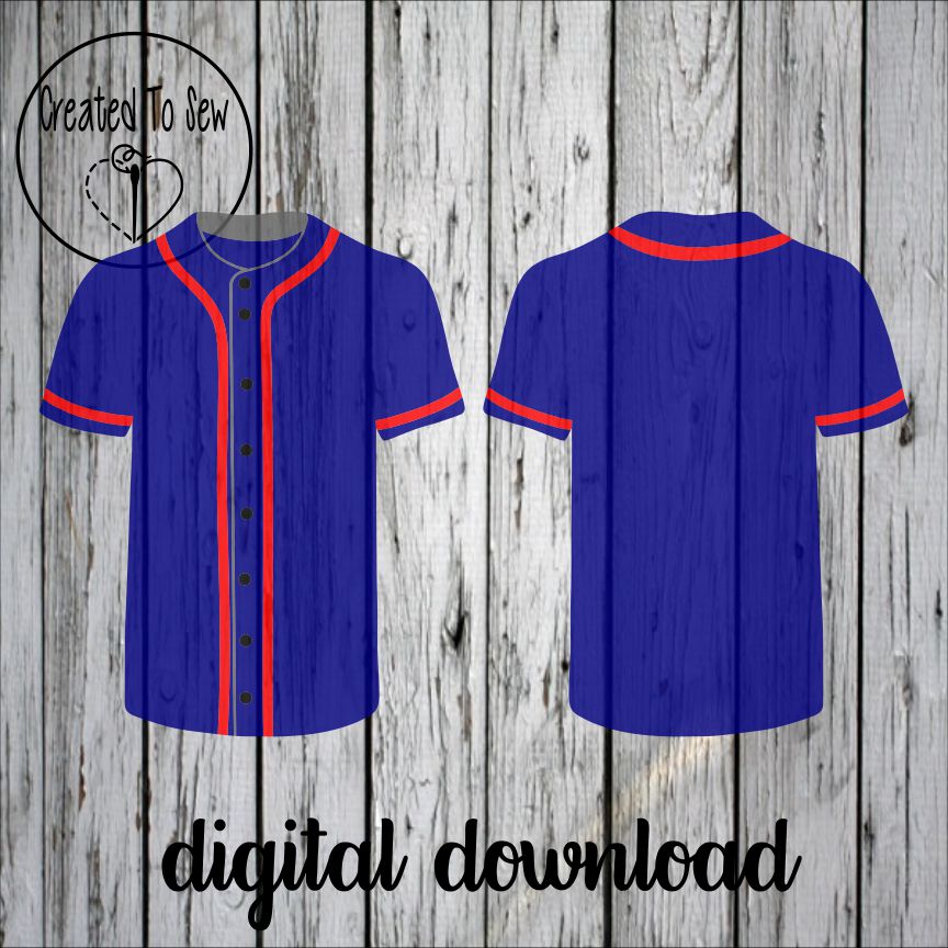 Baseball Jersey Set SVG Files