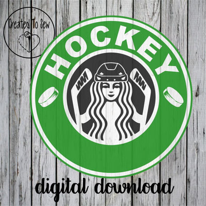Coffee Hockey Mom SVG File Set
