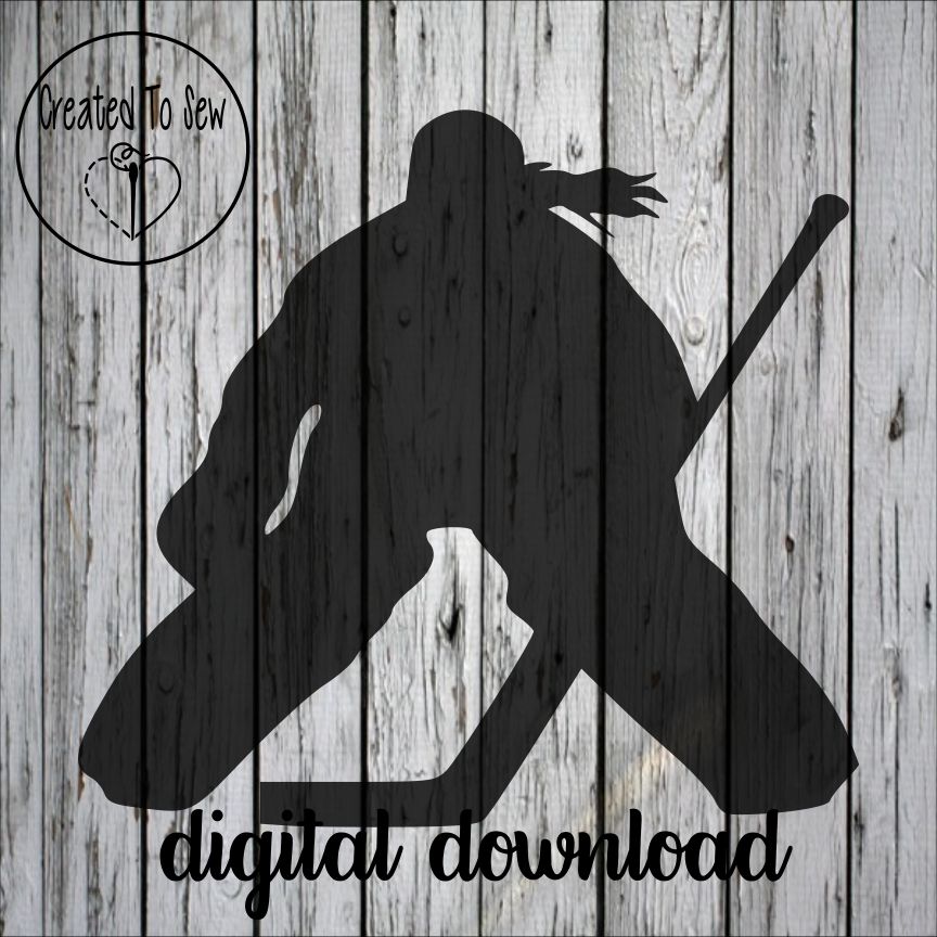 Girl Hockey Player And Goalie Set SVG File