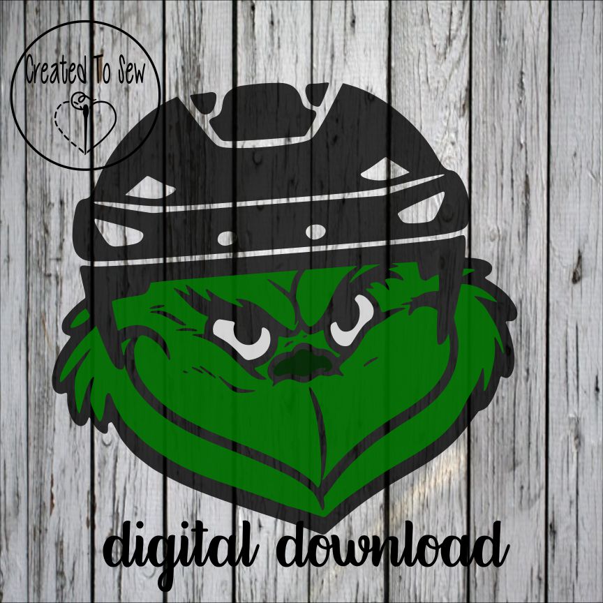 Green Hockey Player SVG File