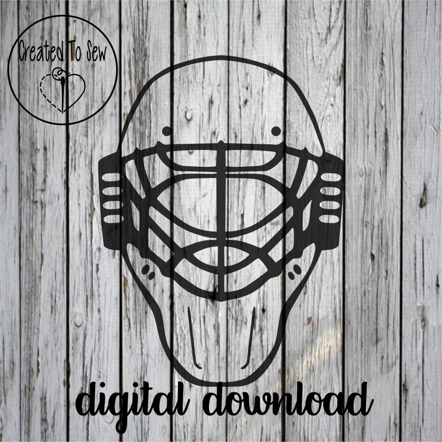 Hockey Goalie Helmet SVG File