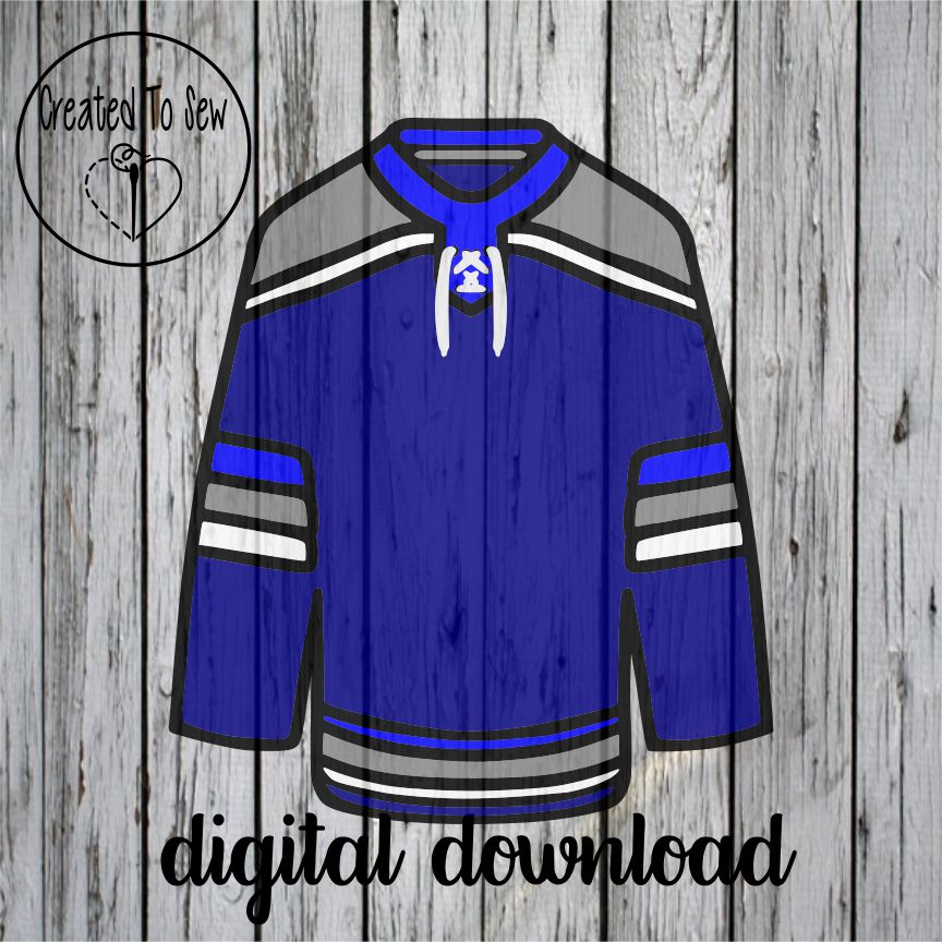 Hockey Jersey With Laces SVG Files – Created To Sew