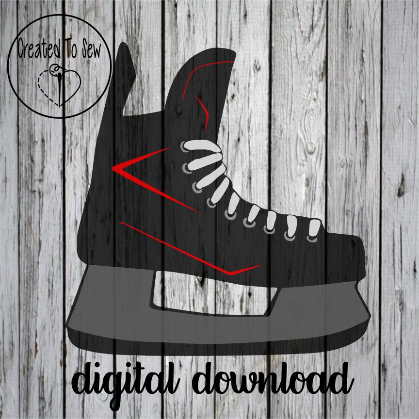 Hockey Player Skate SVG File