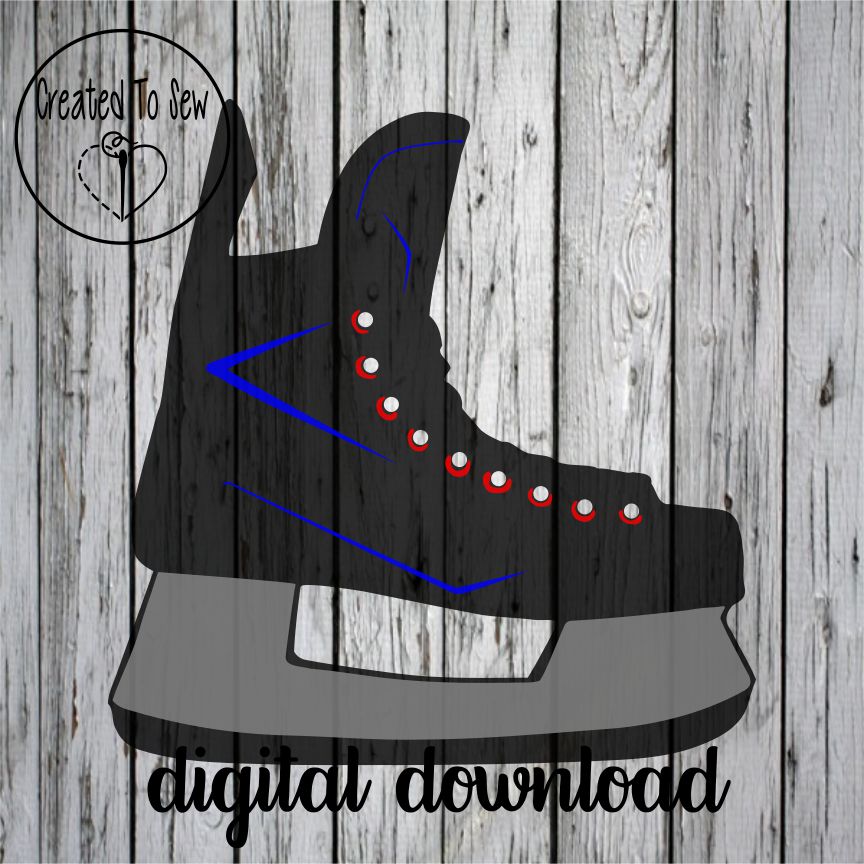 Hockey Player Skate SVG File