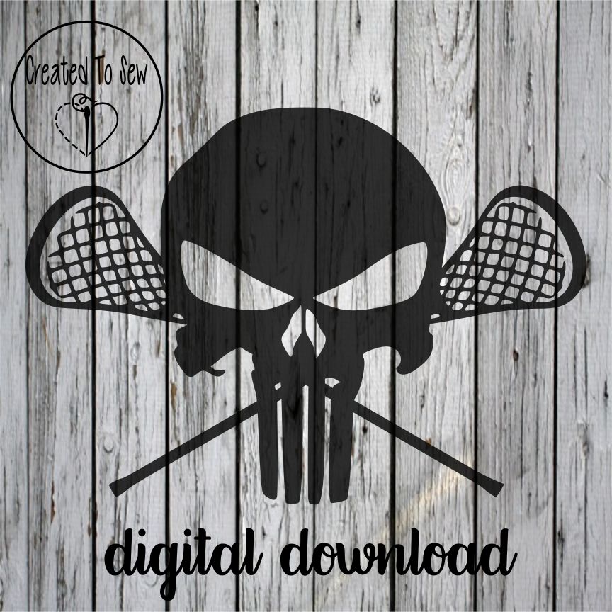 Lacrosse Punisher SVG File