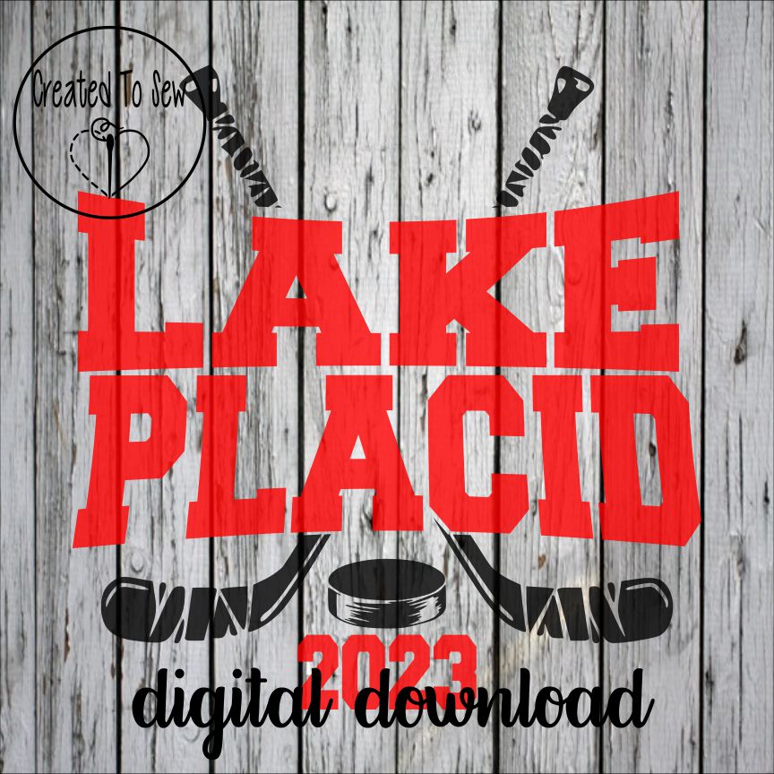Lake Placid Hockey Without Players SVG File