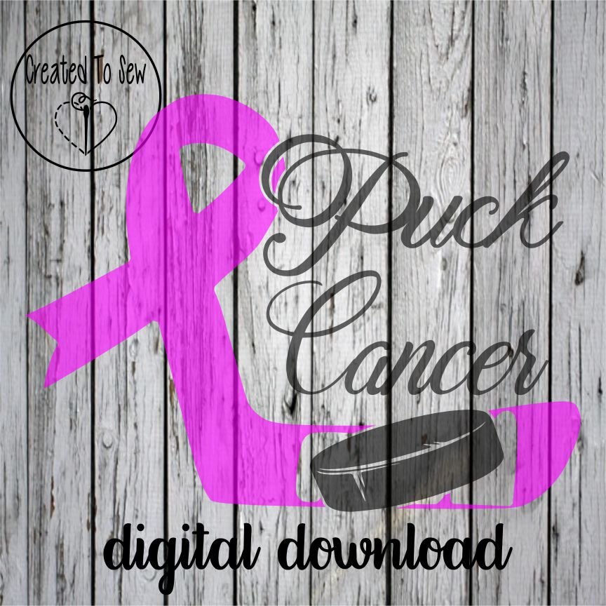 Puck Cancer Hockey SVG Set