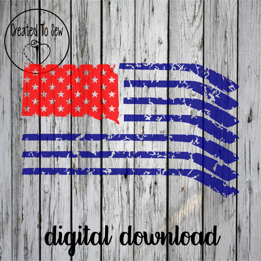 South Dakota Hockey Flag SVG File