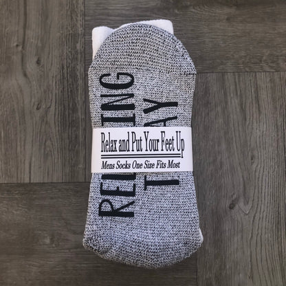 “Relaxing Today Adulting Tomorrow” Socks