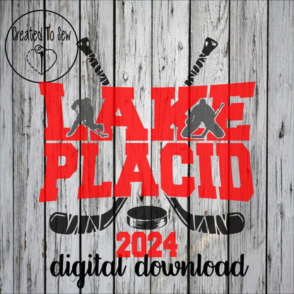 Lake Placid Hockey SVG File