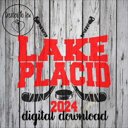 Lake Placid Hockey Without Players SVG File