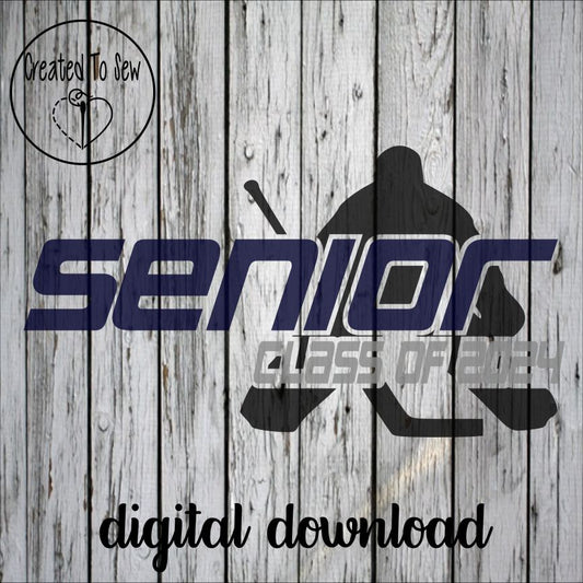 Senior Class Of 2024 Hockey Goalie SVG File