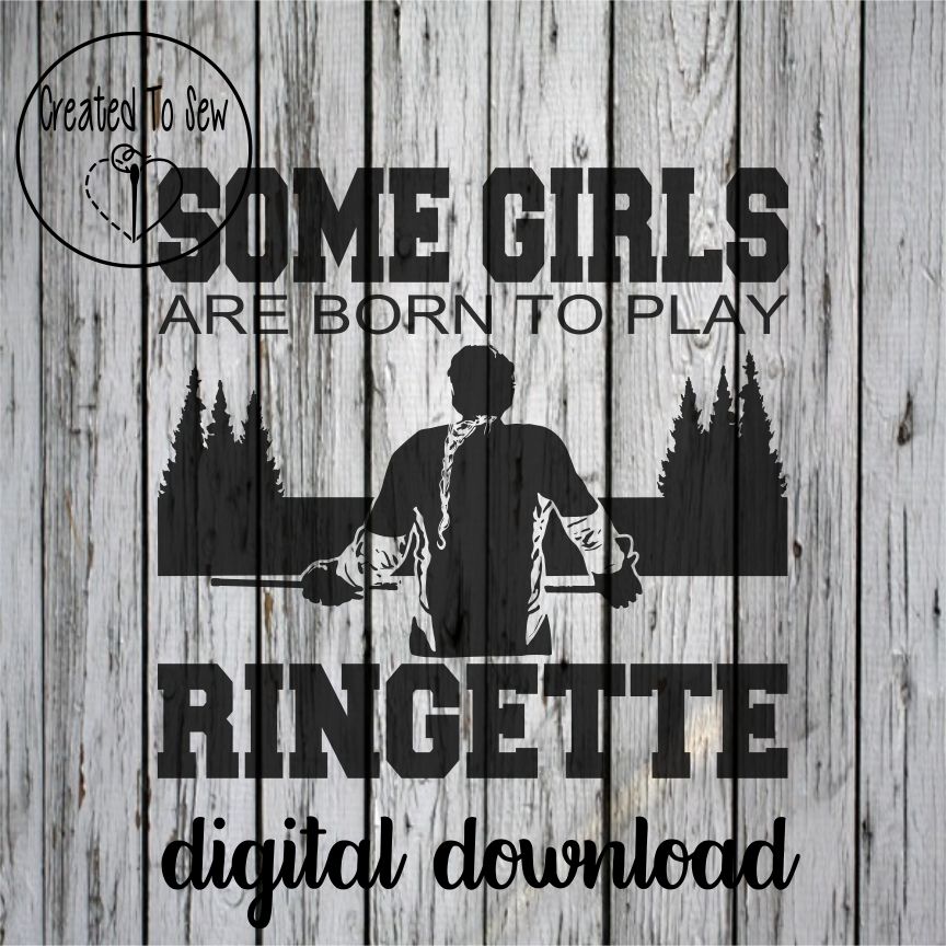 Some Girls Are Born To Play Ringette SVG File