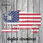 American Flag Zamboni SVG File