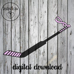 Awareness Hockey Goalie Stick SVG File