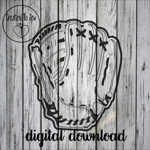 Baseball Glove SVG File – Created To Sew