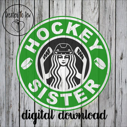 Coffee Hockey Sister SVG File Set