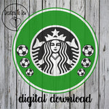 Coffee Soccer Mom SVG File Set
