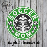 Coffee Soccer Mom SVG File Set