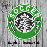 Coffee Soccer Mom SVG File Set