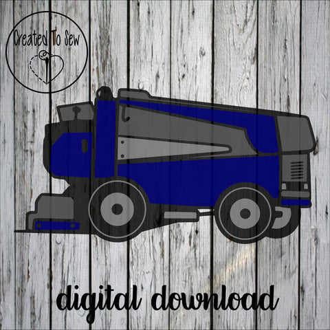 Colorful Zamboni SVG File