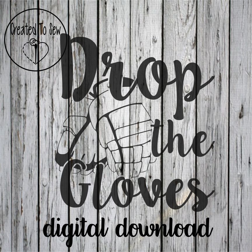 Drop The Gloves SVG File