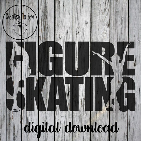 Figure Skating With Skaters SVG File