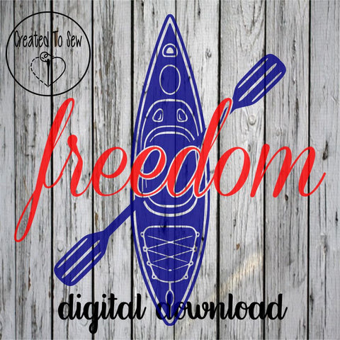 Freedom Kayak SVG File