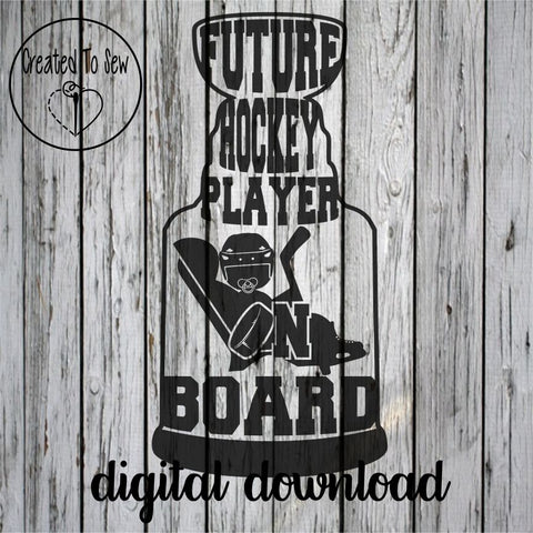 Future Hockey Player On Board SVG File
