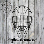Goalie Helmet With Cage SVG File