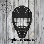 Goalie Helmet With Cage SVG File