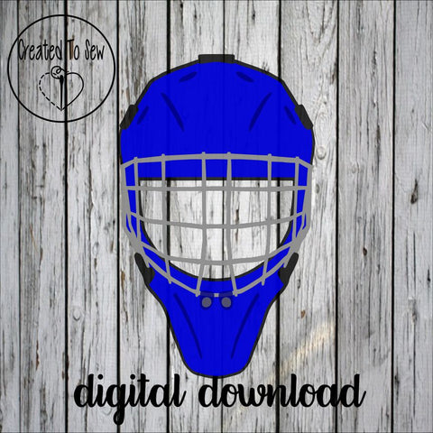 Goalie Helmet With Cage SVG File