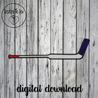 Goalie Hockey Stick SVG File