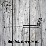 Goalie Hockey Stick SVG File