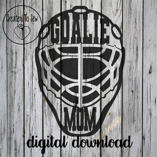 Goalie Mom Helmet SVG File