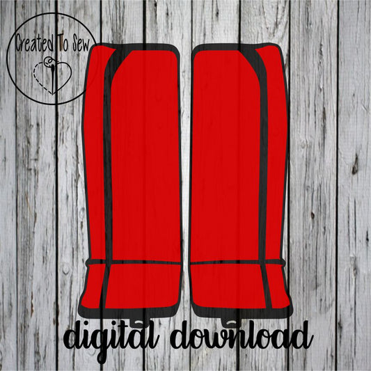 Hockey Goalie Pads SVG File