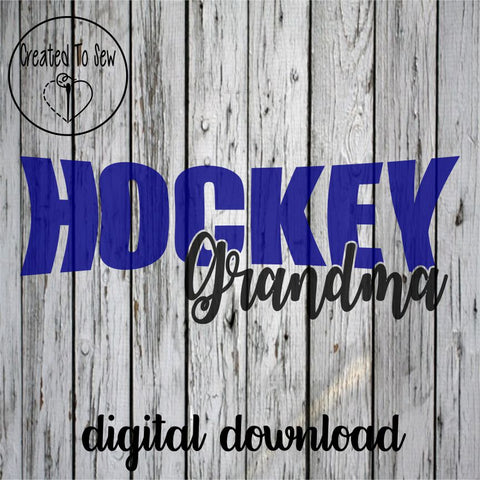 Hockey Grandma SVG File