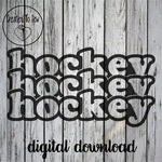 Hockey Hockey Hockey SVG File