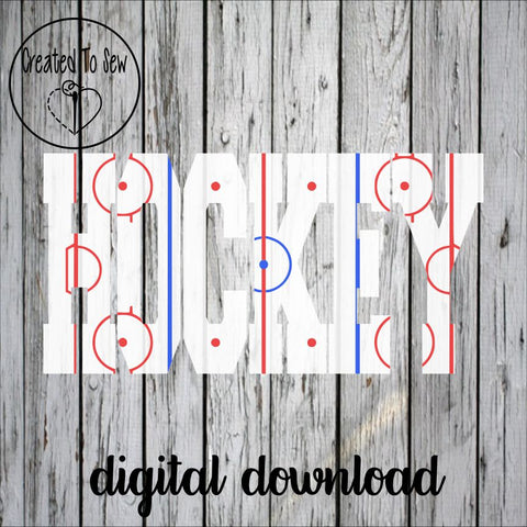 Hockey Ice Rink SVG File
