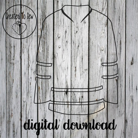 Hockey Jersey With Laces SVG Files – Created To Sew