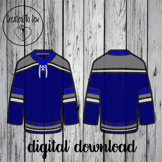 Hockey Jersey With Laces SVG Files
