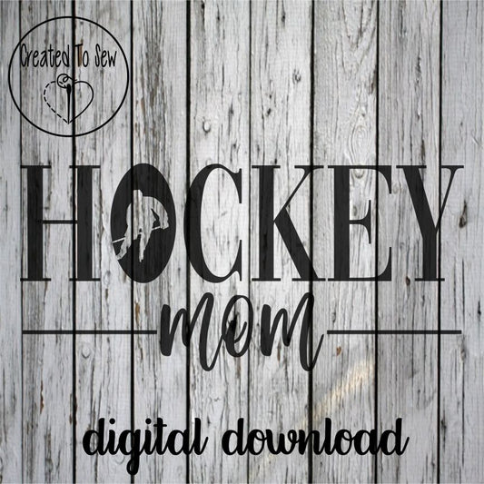 Hockey Mom Goalie and Player SVG File