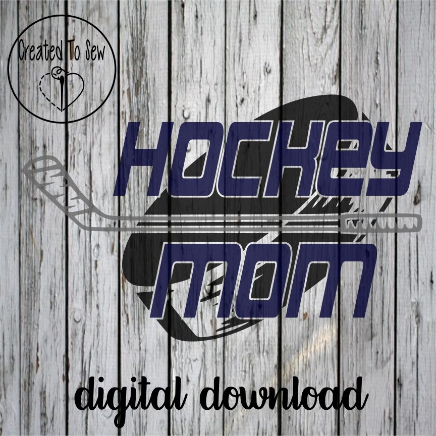 Hockey Mom With Puck SVG File