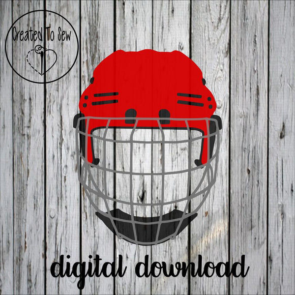 Hockey Skull SVG File – Created To Sew