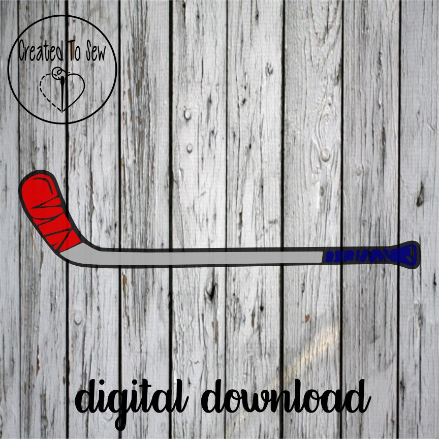 Hockey Player Stick SVG File