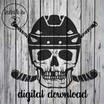 Hockey Skull With Helmet SVG File