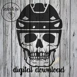 Hockey Skull With Helmet SVG File